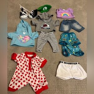 Build-a-bear clothes. All clothes included in listing.